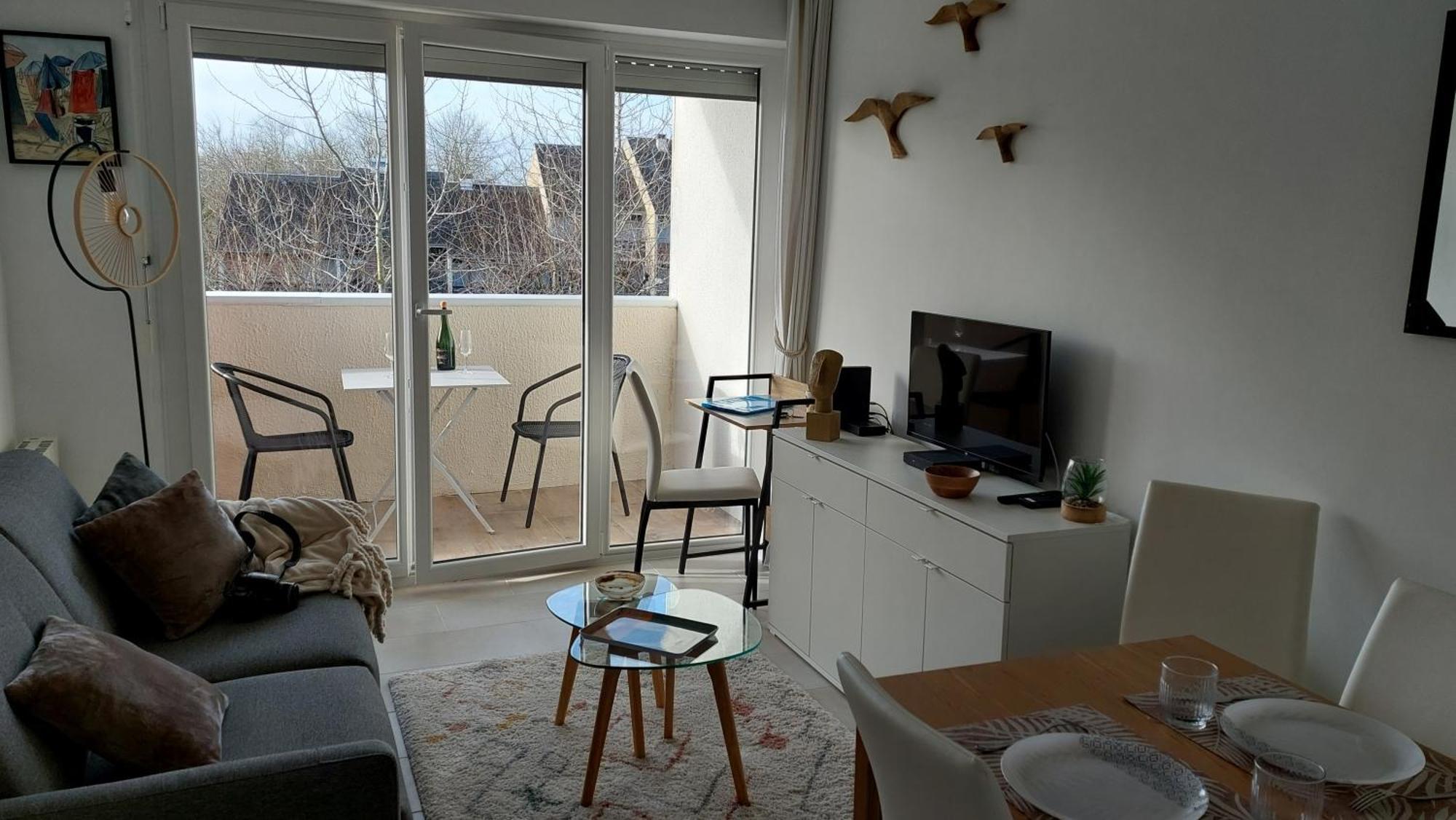Les 3 Mouettes A Cabourg - Cote Normande Apartment Luaran gambar